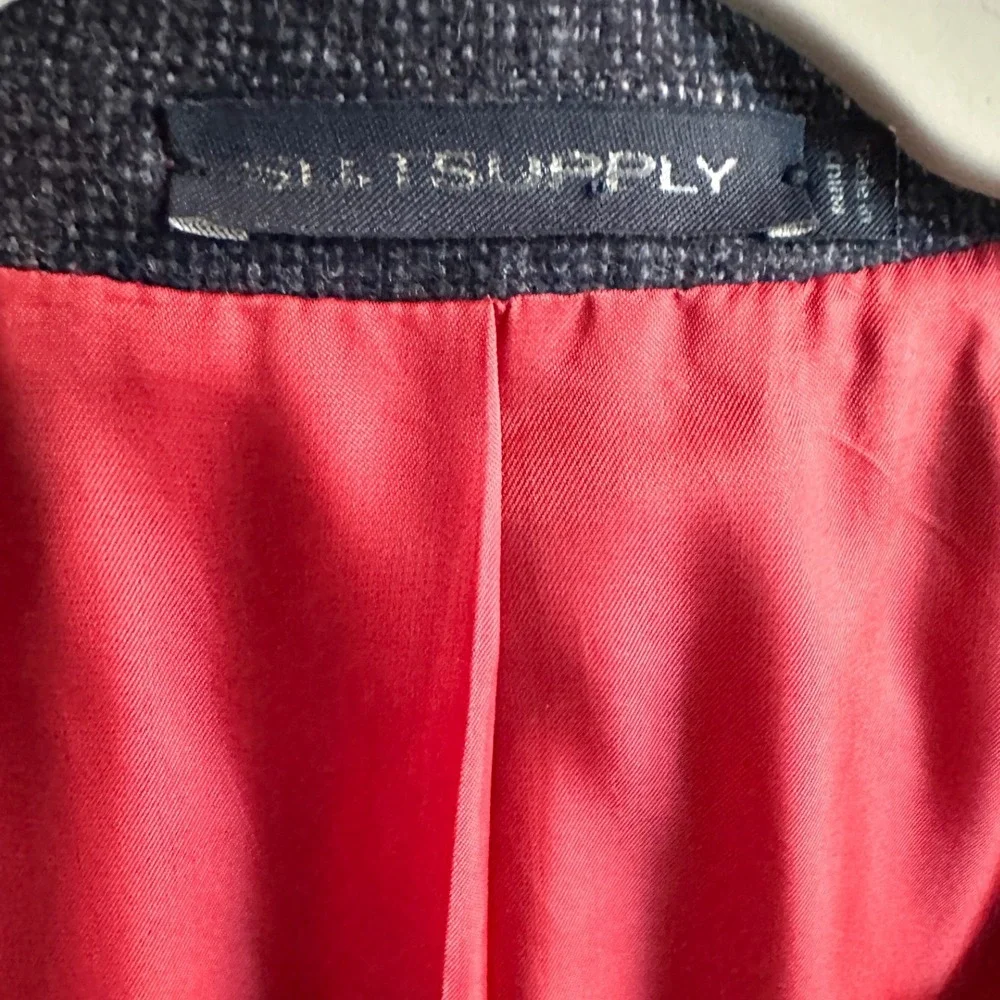 SUITSUPPLY Men's Sienna Single‎ Breasted Wool Blue Blazer Jacket Size 46R